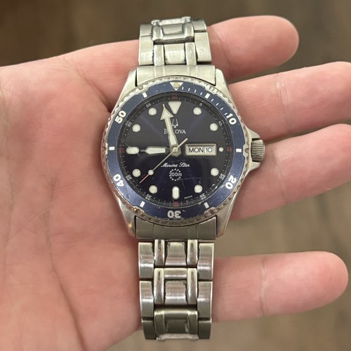 Bulova marine star 200m - star, blue