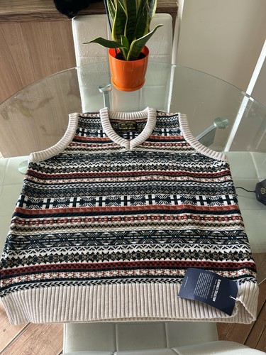 Fair isle knitted vest - knitted, by