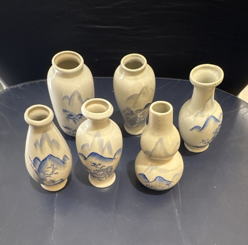 Decorative ceramic bud vases - ceramic,