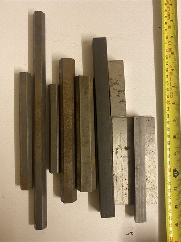 Steel hexagon hex square - hex, and