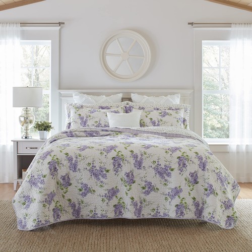 Twin quilt set reversible - -,