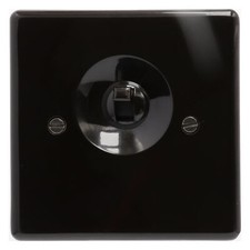 Genuine Rolls Switches Brown Bakelite Flat Panel Toggle Light Switch 2Way 1Gang