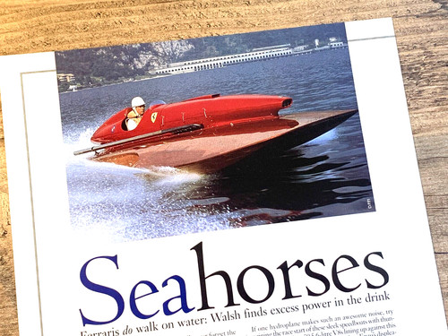 Ferrari v12 engine speed boat - speed,