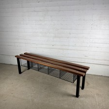 Vintage School Bench with Shoe