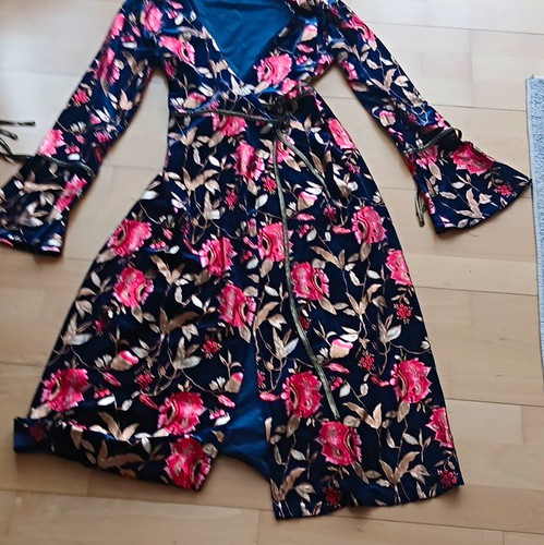 Topshop navy pink gold velvet - topshop, navy/pink/gold