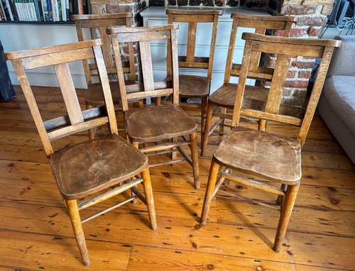 Set antique chapel - chapel, chairs