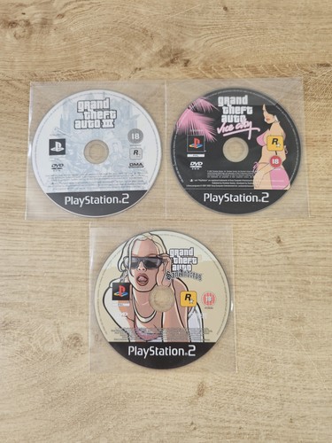 Gta games ps2 discs - 3x, only