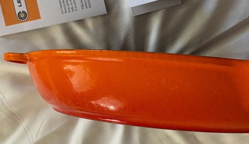 Creuset grill pan flame - le,