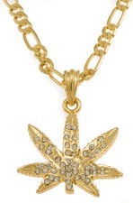 Hip-Hop Bling Iced Gold Weed