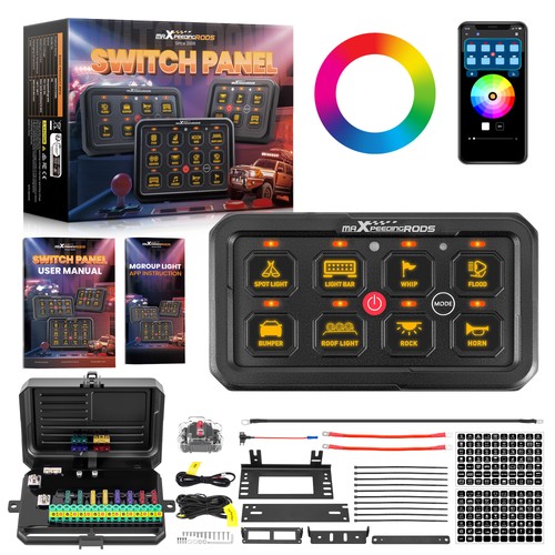 Rgb touch switch panel gang - rgb,