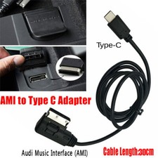 Media In AMI MDI to Type-C USB-C Charge Adapter Cable For Car VW AUDI Samsung UK
