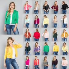 Women's 3/4 Sleeve Open Front