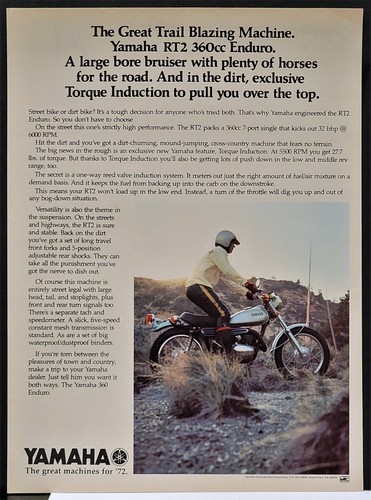 1972 yamaha rt2 360 - trail, bike