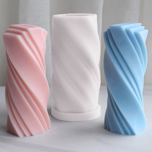 Spiral column candle silicone - spiral,
