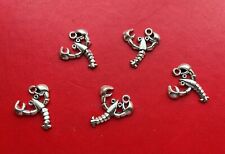 LOBSTER SEA LIFE PARTY GIFT CHARMS SILVER TONE PENDANTS METAL.