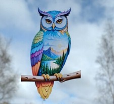 Owl Decorative Bird Stained