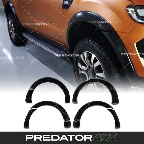 Gloss black fender flares wide - black,