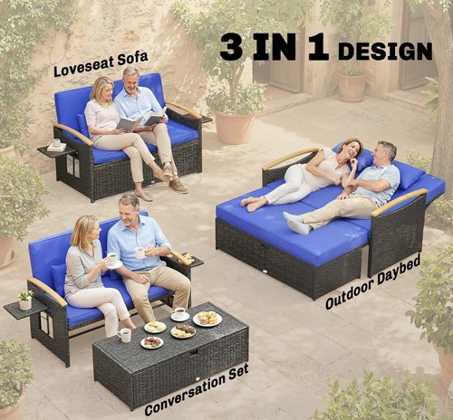 Garden rattan daybed wicker - garden,