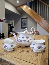 Royal Albert teapot, sugar and