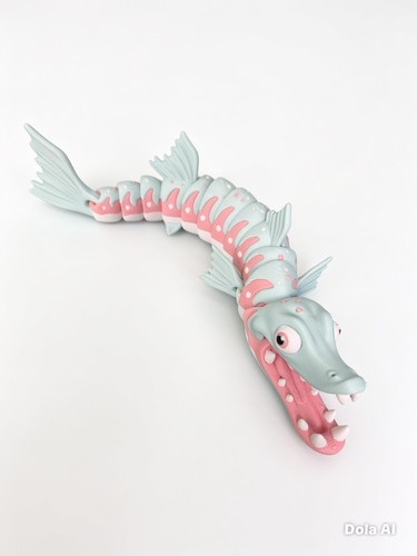 Flexible printed barracuda - 3d,