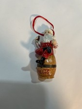 1999 The Coca Cola Company Hinged Barrel Trinket Box Ornament