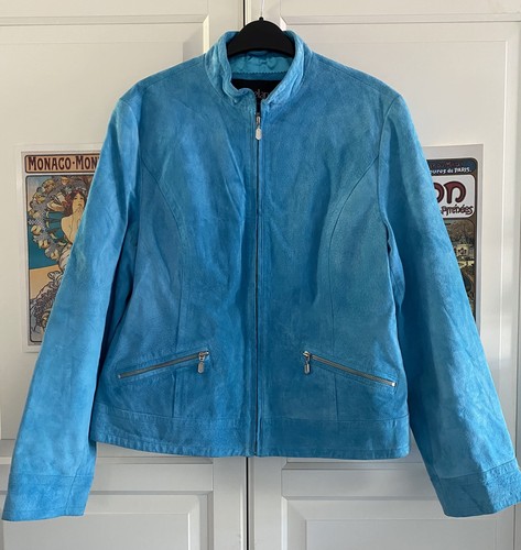 Lakeland suede aqua blue