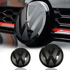 2Pcs VW BLACK BADGES FRONT &