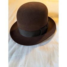 Lock & Co Open Crown Brown Fur Felt Fedora 6 3/4