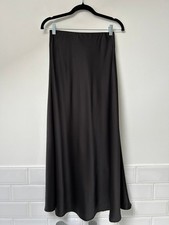 GHOST Black Viscose Rayon Bias