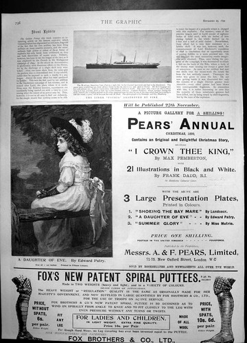 Antique old print liner patria - print,