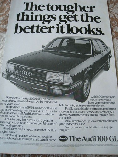 Audi 100 car poster - audi,