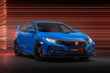 Blue Honda Civic R Type Car