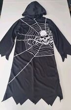 Kids Halloween Grim Reaper Costume, Age 9-10, Finger Tattoos, Nail Stickers