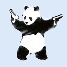 Banksy Stencil Pandamonium