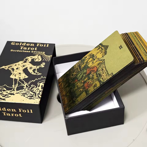 Golden foil traditional tarot - foil,