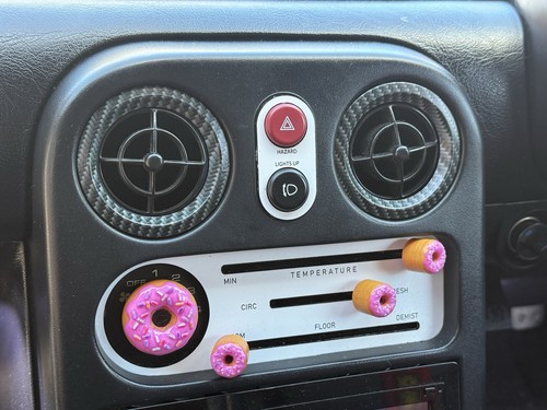 Carbon fibre effect vent - carbon,