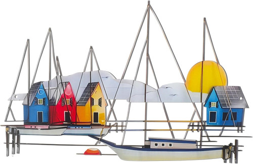 Metal ship wall decor - ship,
