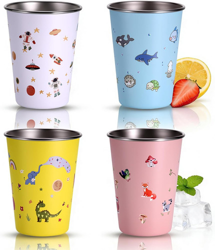 Set stainless steel cups - set,