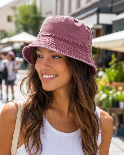 Vintage bucket hat washed - vintage,