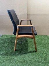 Sven Christiansen - Vintage genuine Leather dining / recliner Chairs