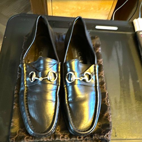 Gucci men black leather - gucci,