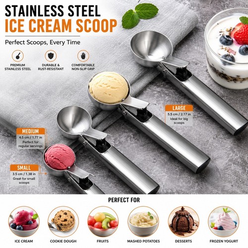 Large stainless steel ice - stainless,
