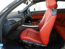 2011+ BMW 1 SERIES F21 3 DOOR LEATHER INTERIOR IN RED FULL SET FRONT & BACK SEAT
