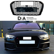 Gloss black honeycomb mesh rs4 - black,