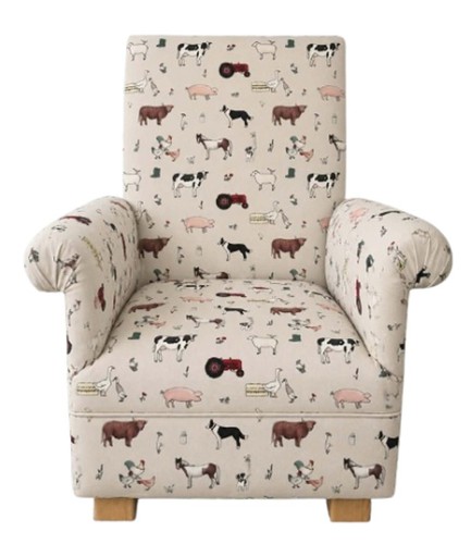 Farm animals fabric children - animals, children's