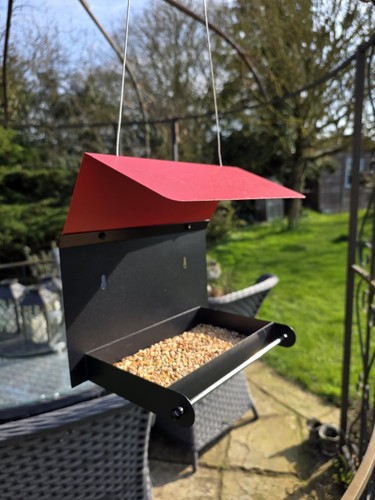 Metal bird feeder for outdoor - for,