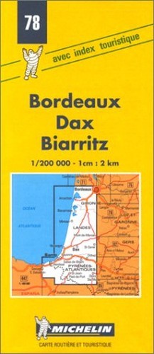 Michelin map bordeaux dax - 78,