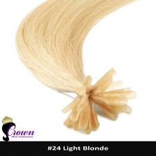 50s 0.6g 16" 18 "20"22" Pre Bonded Nail Tip U Tip 100% Remy Human Hair Extension