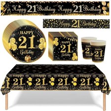 Black and Gold 21st Birthday