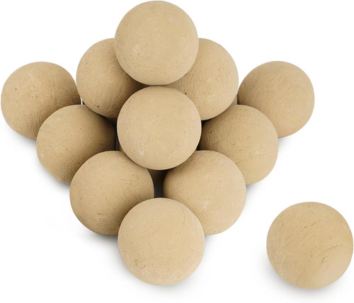 Ceramic fire pit balls - 3",